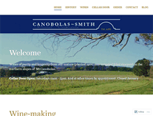 Tablet Screenshot of canobolassmithwines.com.au